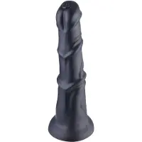 Hismith Premium Anal Fantasy Dildo Schwarz Aufsatz 29 cm KlicLok und Saugnapf