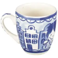 Blond Amsterdam Mini-Becher Arm in Arm in Blau - 200 ml | Gr.: onesize