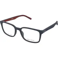 Tommy Hilfiger Eyewear TH 2049 Herren-Brille inkl. Gläser Vollrand Quadratisch Kunststoff-Gestell 53/18/145, blau