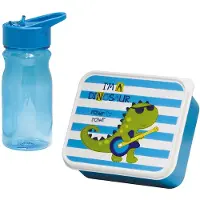Mondex Snack-Box für Kinder mit Dino-Kantine 0,85 l/0,5 l