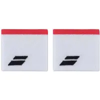 Babolat Schweißband Babolat Logo Wristband White Strike Red