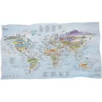 Awesome Maps Kitesurf Map Handtuch Best Kitesurfing Spots In The World One Size
