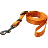 Dogman Iris Verstellbare Nylon Hundeleine Orange Klein 10mm 120-200cm