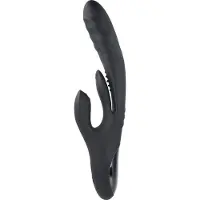 Playboy Rapid Rabbit - Akku-Klitorisstimulator (schwarz)