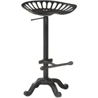 vidaXL Barhocker Schwarz Gusseisen