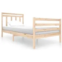 vidaXL Massivholzbett 100x200 cm