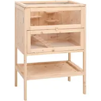 vidaXL Hamsterkäfig 55 x 40 x 80 cm Massivholz Tanne