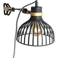 Steinhauer Wandleuchte Dunbar 1-flammig Mattes Schwarz 24x18cm