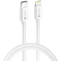 Forcell Kabel Typ C zu Lightning 8-polig MFi 3A/9V 30W (Max) C901 1m weiß
