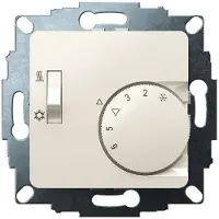 Eberle Controls 191870553402 UP-Raumregler, RAL1013 glänzend 50x50, 5-30C, AC 230V, 1Wechsler, 10A/5A, Schalter Heizen/Kühlen UTE 1770-RAL1013-G-50