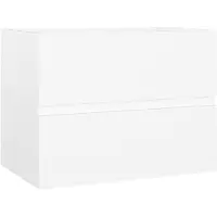 vidaXL Waschbeckenunterschrank Weiß 60x38,5x45 cm Holzwerkstoff