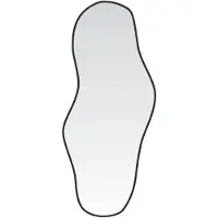 vidaXL Wandspiegel Schwarz 100x45 cm
