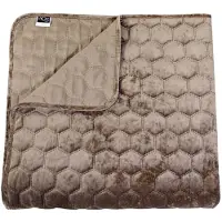 Unique living Bettüberwurf Peggy 220x220cm Taupe