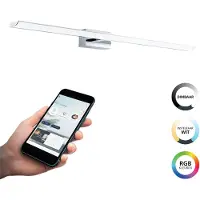Eglo Tabiano-Z Smarte Spiegelbeleuchtung – Chrom, 90,5 cm – RGB & Tunable White