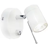 By Rydens Wandstrahler Correct, dimmbar, weiß / opal, für Wohn- / Esszimmer, Metall, Modern, Wandleuchte, Wandlampe Innen