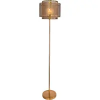 By Rydens Stehlampe Hermine, messing / gold, für Wohn- / Esszimmer, Metall, Marokkanisch / Orientalisch, Stehlampe