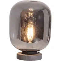 By Rydens Tischlampe Leola Rauchglas