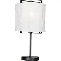 By Rydens Softy Tischleuchte 50cm Mattweiß-mattschwarz