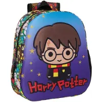 Harry Potter Schulrucksack Blau Bunt 27 x 33 x 10 cm
