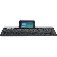 Logitech K780, Volle Größe (100%), Kabellos, RF Wireless + Bluetooth, QWERTZ, Weiß