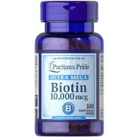 Puritan's Pride Biotin 10.000 mcg 100 Schnellfreisetzende Weichkapseln