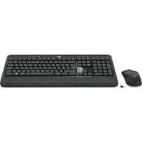 Logitech MK540 Advanced, Kabellos, RF Wireless, Membran Key Switch, QWERTY, Schwarz, Maus enthalten