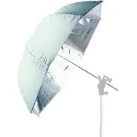Falcon Eyes Jumbo Flitsparaplu UR-T86S zilver/Wit 216 cm