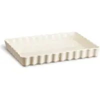 Emile Henry Tortenform Tief Argile 34 x 24 cm