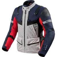 REV'IT! Defender 3 GTX Rot Blau Jacke Größe 3XL