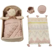 Lorena Canals - Puppenspielset mit Hausverpackung, Ammi, chestnut / vintage nude (6er-Set)