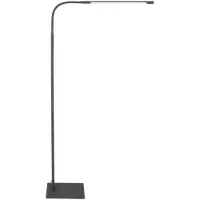 Mexlite Stehleuchte Serpent 1-flammig Mattes Schwarz 23x70cm