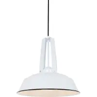 Steinhauer Hängeleuchte - weiß - Eden - kunststoff metall - Ø 42cm - E27 - 7704W -