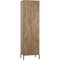 Woood Schrank Gravure aus Eichenholz, modern skandinavisch, Natur, mit Push-to-Open-System und flexiblen Einlegeböden