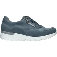 Waldlaufer K Damenschuhe - bequeme Schnür- Halbschuhe blau Freizeit NEU