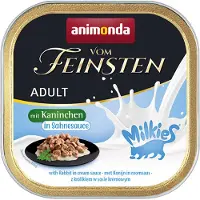 Animonda Sparpaket Adult Milkies in Sauce 32 x 100 g - Kaninchen in Sahnesauce