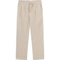 KnowledgeCotton Apparel Hose Fig Loose Linen Herren Light Feather Gray-XL