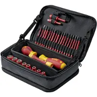 Wiha Werkzeug Set slimVario electric gemischt 32-teilges Set mit Funktionstasche - 43465