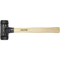Wiha 26432, Rückschlagfreier Hammer, Holz, Schwarz, 360 mm, 1,13 kg