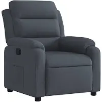 vidaXL Relaxsessel Dunkelgrau Samt