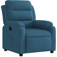 vidaXL Relaxsessel Blau Samt