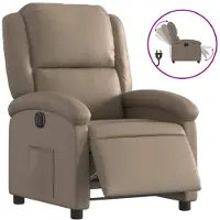 vidaXL Relaxsessel Elektrisch Cappuccino-Braun Kunstleder