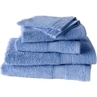 De Witte Lietaer Badezimmer-Textilien Set Hélène Sky Blue (6er Set)