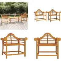 vidaXL Gartenstühle 2 Stk. 91x62x94 cm Massivholz Teak - Gartenstuhl - Gartenstühle - Stuhl - Terrassenstuhl