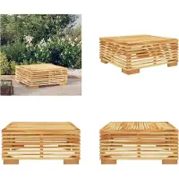 vidaXL Garten Couchtisch 69,5x69,5x31 cm Massivholz Teak - Garen Couchtisch - Garten Couchtische - Beistelltisch - Terrassentisch