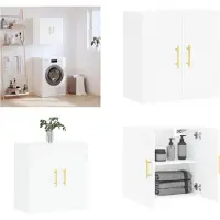 vidaXL Wandschrank Weiß 60x31x60 cm Holzwerkstoff