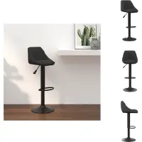 vidaXL Barhocker Schwarz Samt - Barhocker