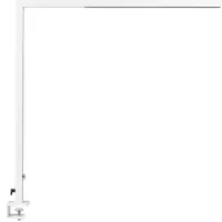 Beliani LED-Schreibtischlampe Weiß Metall mit Regler Dimmbar Klemmbar Modern Büro Ausstattung Klemmleuchte Arbeitsleuchte Architektenlampe