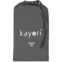 Kayori Spannbettlaken Saiko Antracite (Jersey)-140 x 220 cm