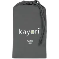 Kayori Split Topper-Spannbettlaken Saiko Antracite (Jersey)-180 x 220 cm