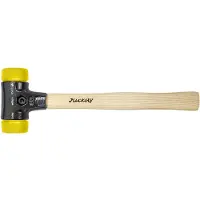 Wiha 26640, Rückschlagfreier Hammer, Holz, Schwarz, Gelb, 290 mm, 296 g